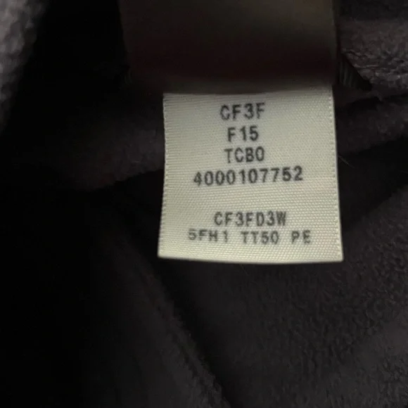 The North Face Jacket Women’s XS Purple Full Zip Lightweight Fleece Mock Neck - Picture 9 of 9